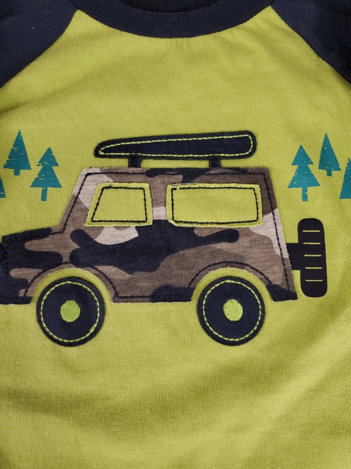 Camiseta First Impressions Camping Niños Manga Larga 18 Meses 31-33" 25-27lbs Foto 2 de 4