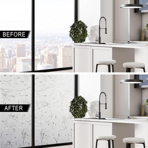 Milchglasfolie Glasdekor Fensterfolie Sichtschutz Tür Büro Dusche 5m*90cm DE - Bild 7 von 18