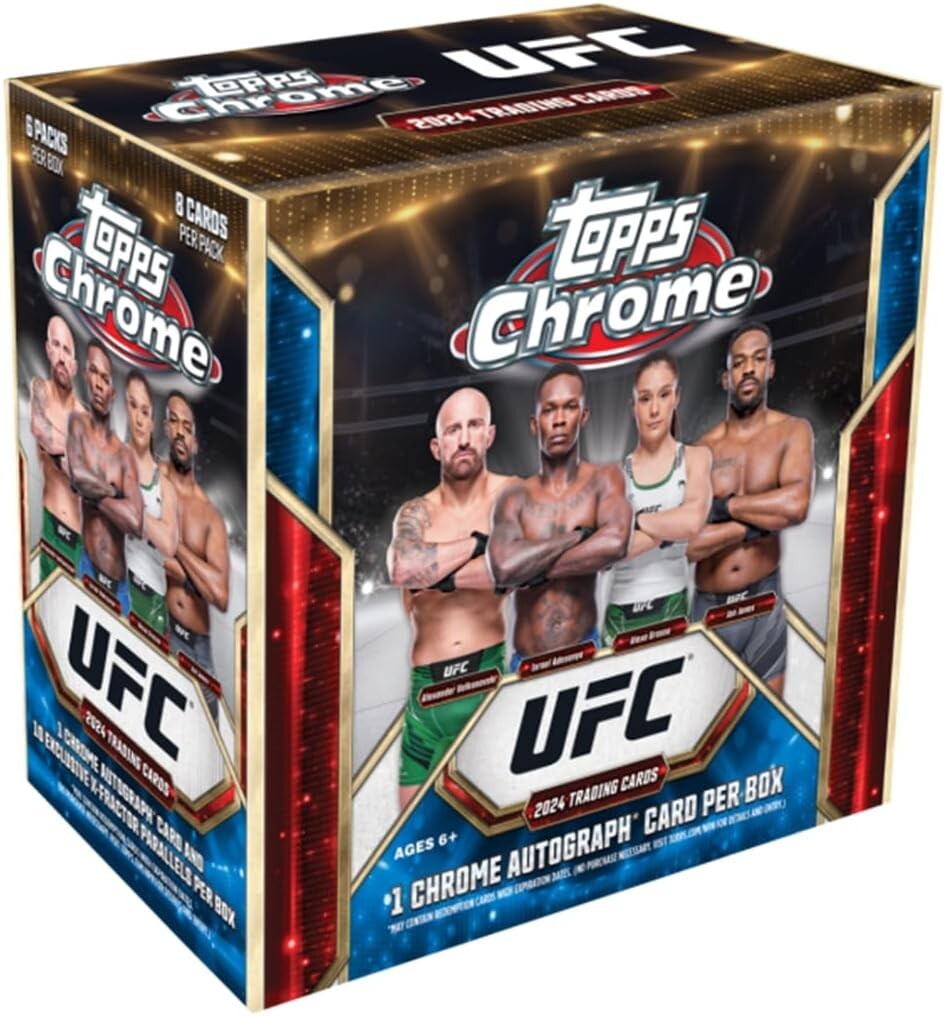 Ultimate UFC Chrome 2024 Mega Box - Complete Set with Guaranteed