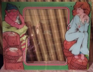 VINTAGE ARCADE PLEXI BEZELS LOT OF 2 PORT MAN AND UNKNOWN