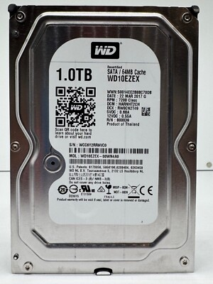 Western Digital WD10EZEX - 00WN4A0 WD Blue 1TB Festplatte 7200RPM SATA 3 - 1 TB