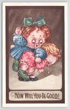 Now You Will Be Good~Little Boy Gets A Spankin~Mad Mama~Kute Kiddies~638~PM 1913