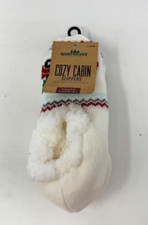 NORTHEAST OUTFITTERS ' COZY CABIN SLIPPERS ' YOUTH 10K-4 ' WHITE CHRISTMAS '