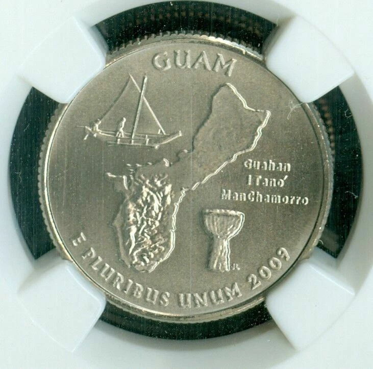 2009 D GUAM QUARTER NGC MS69 SMS PQ MAC FINEST REGISTRY MAC SPOTLESS POP 18 * - Image 2 of 4