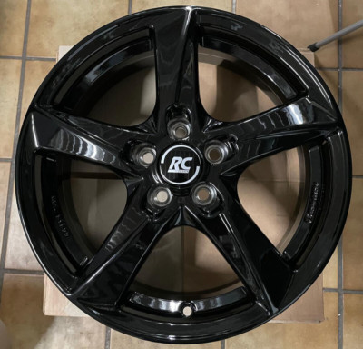 2 Stück RC30 Felgen in 16 Zoll schwarz glanz (sg) 6.0Jx16 5x100 ET35