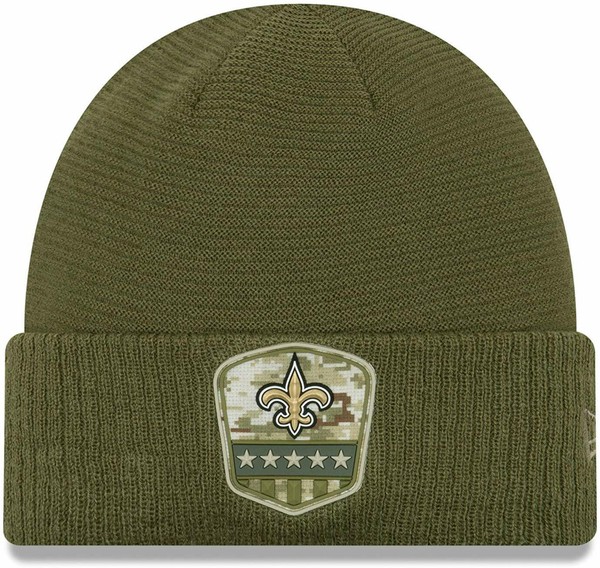 Nfl WollmüTze New Orleans Saints Salute To Service MüTze Sideline 2019 Newera-image