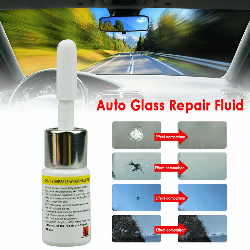 Auto Windshield Repair Kit Chips Crack Glass Resin Sealer Automotive Car  Window