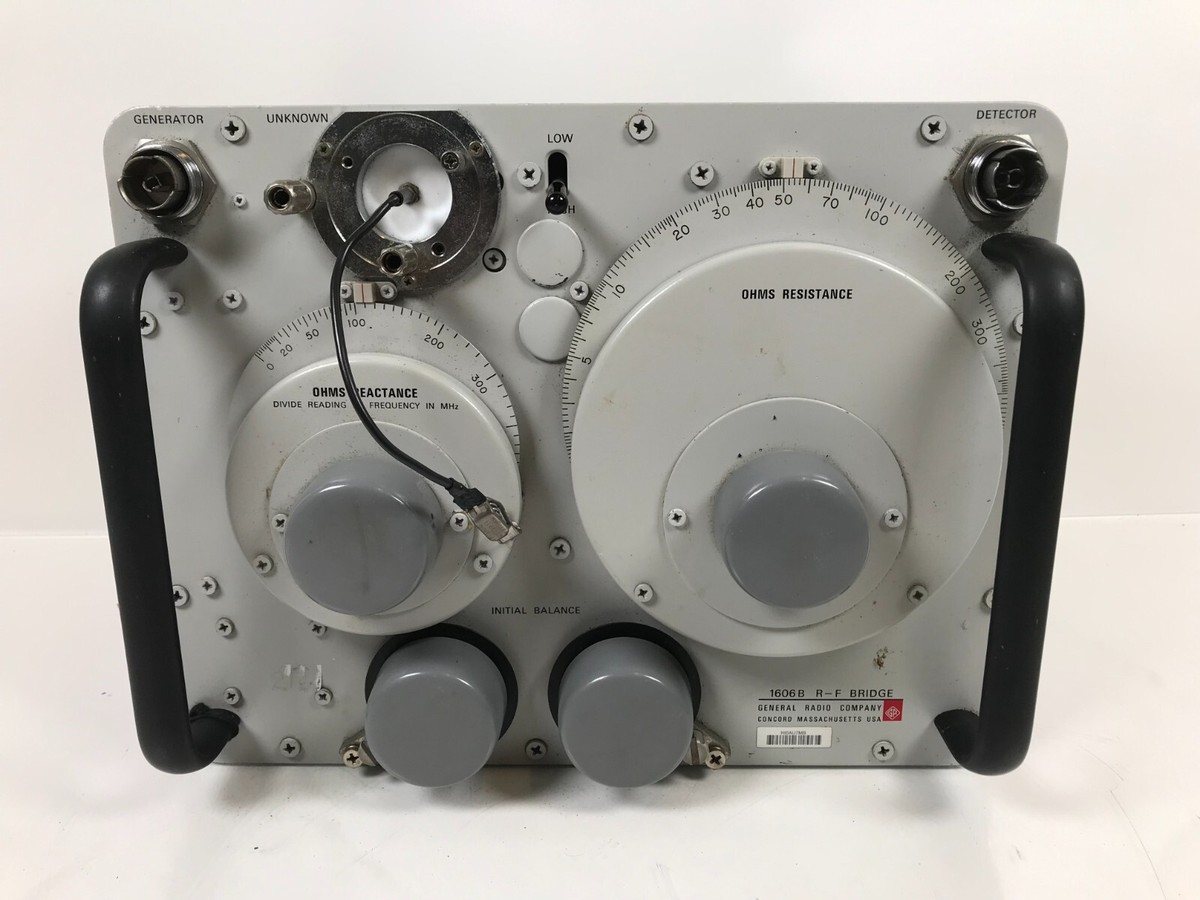 General Radio 1606-B RF/R-F Impedance 400 kHz-60 MHz Bridge | eBay
