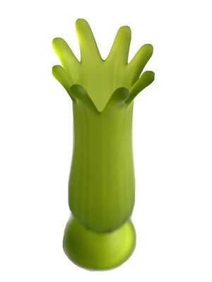 Green Satin Westmoreland Art Glass Swung Vase 10” Vintage | eBay display picture 1