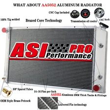 3 Row Aluminum Radiator fit 1970-1981 1979 Pontiac Firebird/Trans Am  4.3L I6 V8