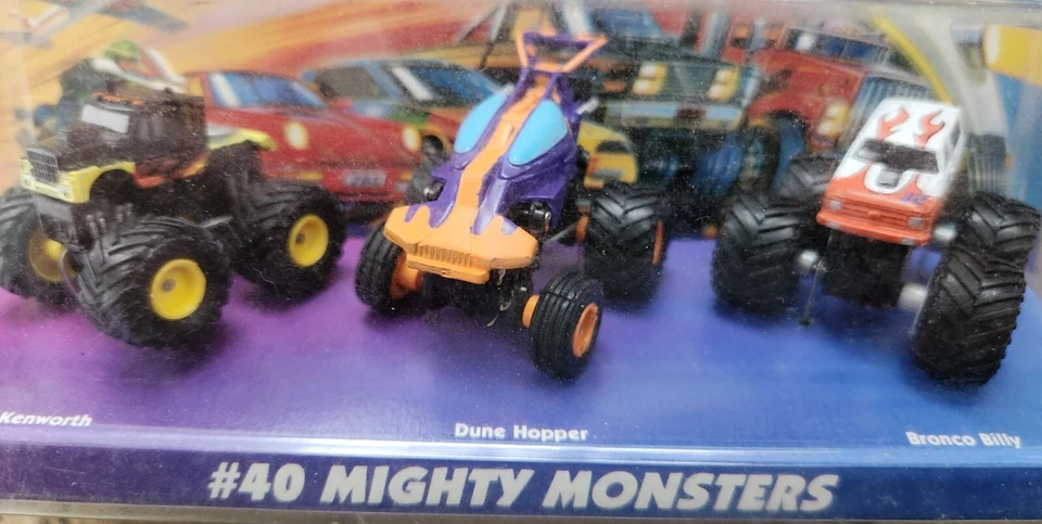 Micro Machines 1996 #40 MIGHTY MONSTERS SEALED Monster Trucks Bronco Billy Semi - Image 3 of 3
