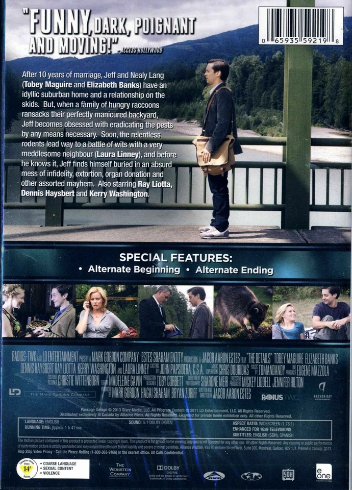 The Details -  Elizabeth Banks, Laura Linney, Ray Liotta, Tobey Maguire- New DVD - Image 2 of 2