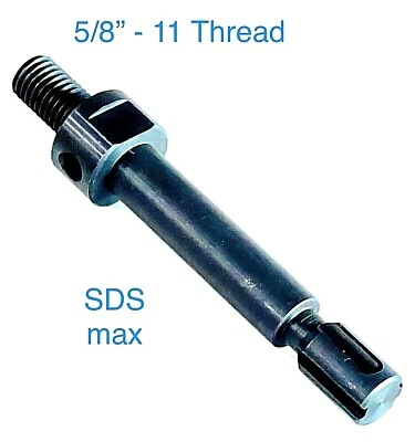 PRO RIGHT INDUSTRY Core Drill Bit Adapter 5/8"-11 Threaded Male to SDS Max Hammer Drill Diamond