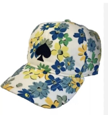 Kate Spade French Cream Printed Floral Cap Kate Spade ￼Cream Pink Floral Print Baseball Cap  main image 2