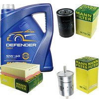MANN-FILTER Inspektionspaket 5L Mannol Defender 10W-40 FüR Audi A4 2.0 1.6 Seat