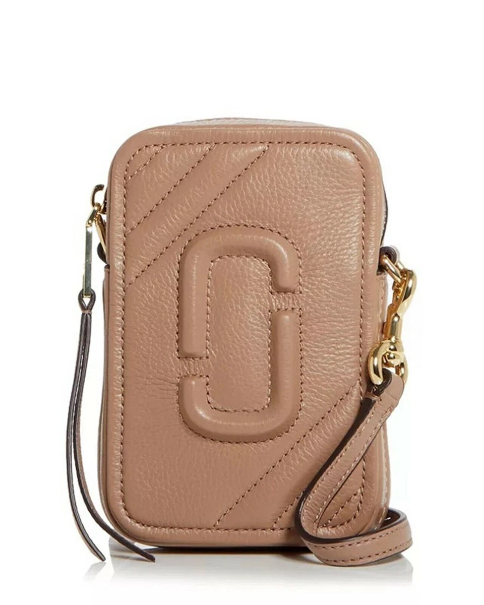 MARC JACOBS The Moto Shot Crossbody Phone Case Bag ~ Dusty Beige ~NWT~DUST  BAG