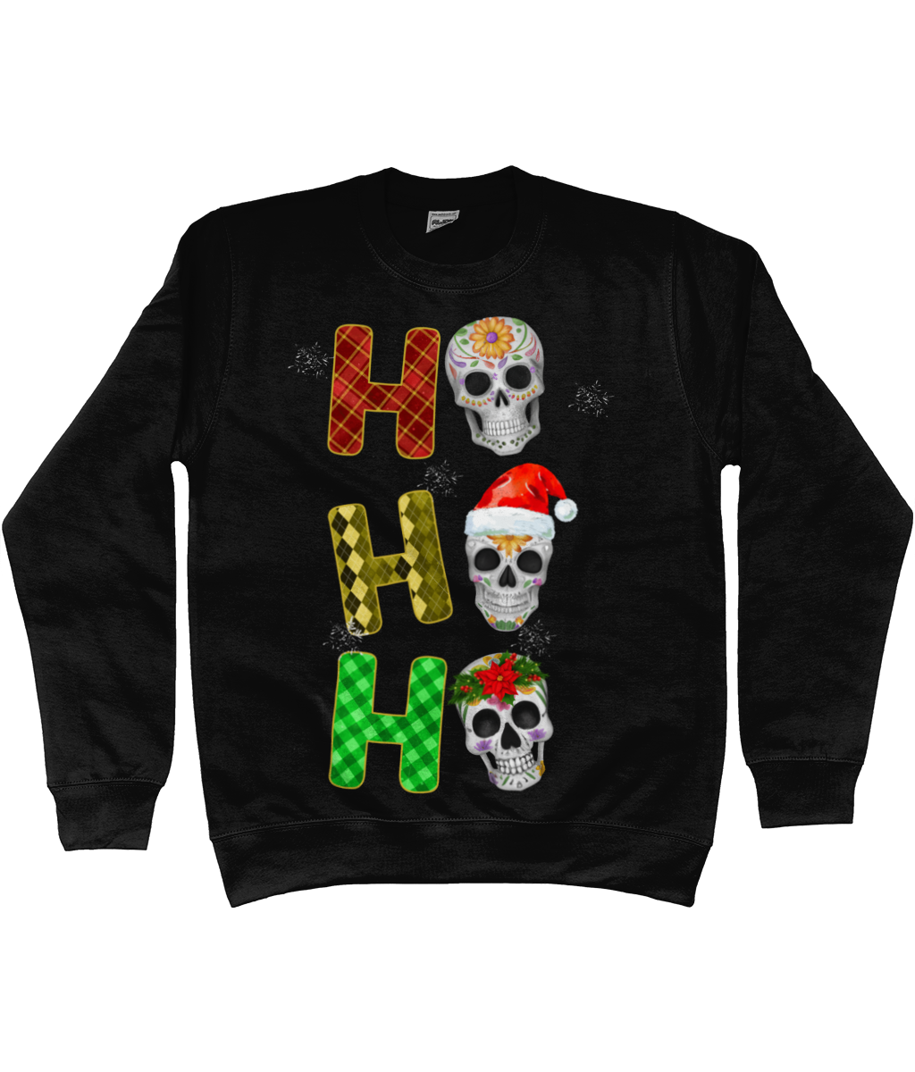 UNISEX HO HO HO GOTHMAS, GOTHIC CHRISTMAS SWEATSHIRT/JUMPER