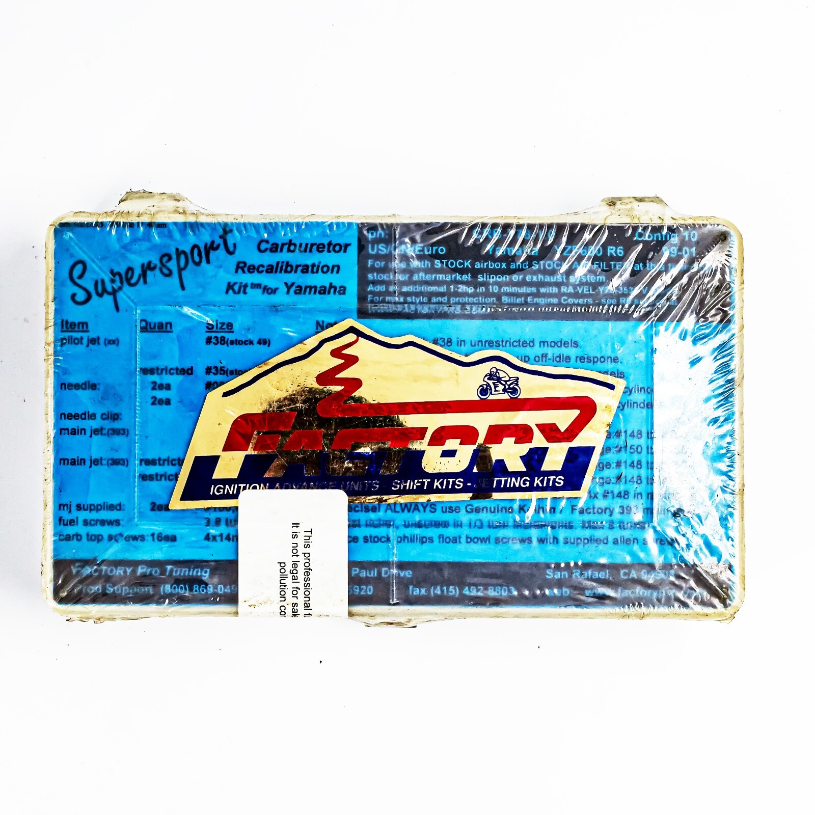 [CRBY7810] FACTORY PRO TUNING - CARB KIT YZF600-R6 99-00 | eBay