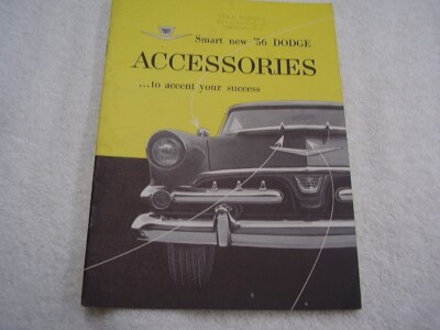 1956  DODGE  ACCESSORIES   BROCHURE   ORIGINAL FREE POSTAGE