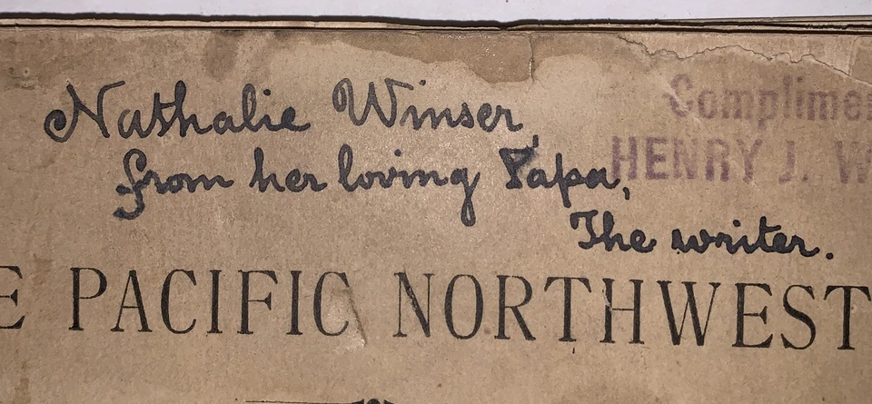 SIGNED, 1882, 1st, THE PACIFIC NORTHWEST OREGON & WASHINGTON TERRITORY, GUIDE - Image 2 of 4
