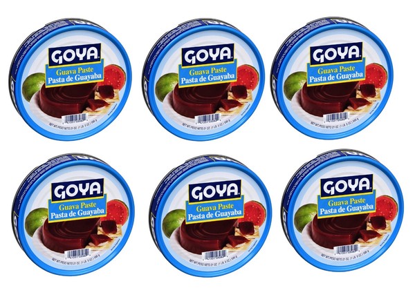 Paquete de 6 pasta de guayaba Goya - latas de 21 oz | mermelada tropical de guayaba para maridajes de queso