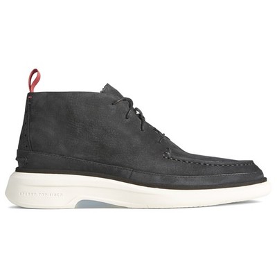 Sperry Gold Cup Commodore Plushwave Round Toe Chukka  Mens Black Casual Boots ST