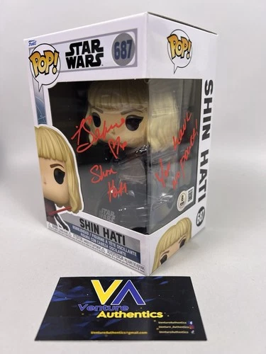 Ivanna Sakhno Signed Shin Hati Star Wars Ahsoka Funko 687 w/ QUOTE + BAS WITNESS