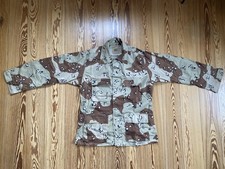 Vintage 1980s US Army Desert Storm  6-Color Chocolate Chip Shirt Desert Camo