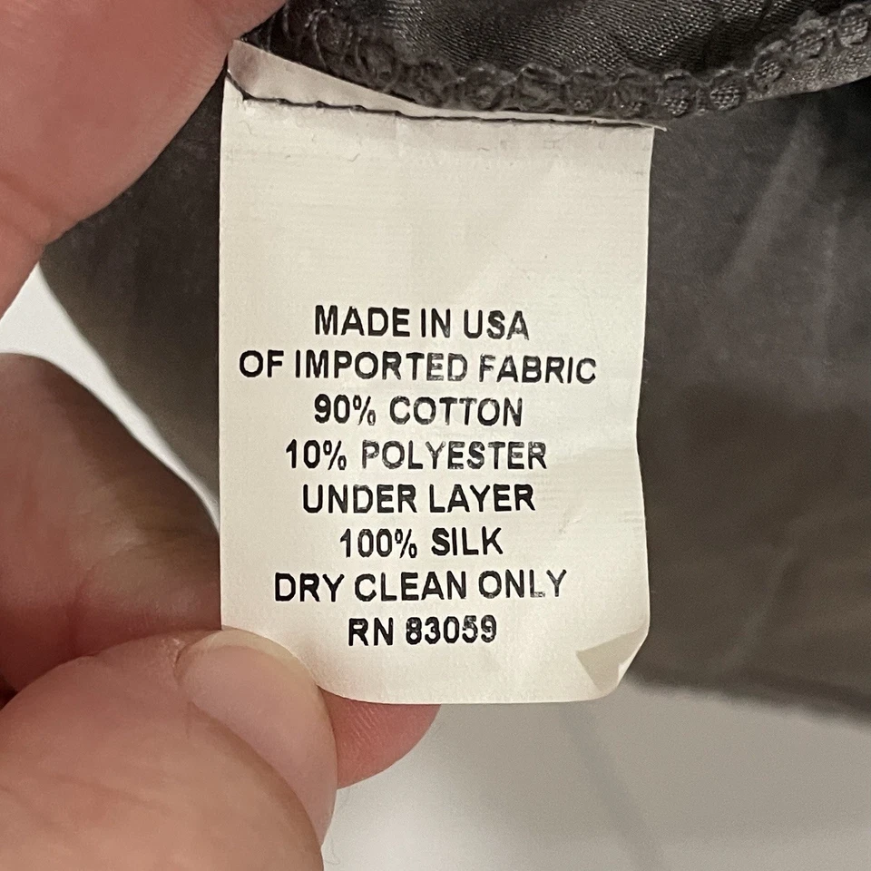 Camiseta sin mangas Drew EE. UU. de seda en capas Boucle talla pequeña gris sin mangas texturizada informal Foto 4 de 4