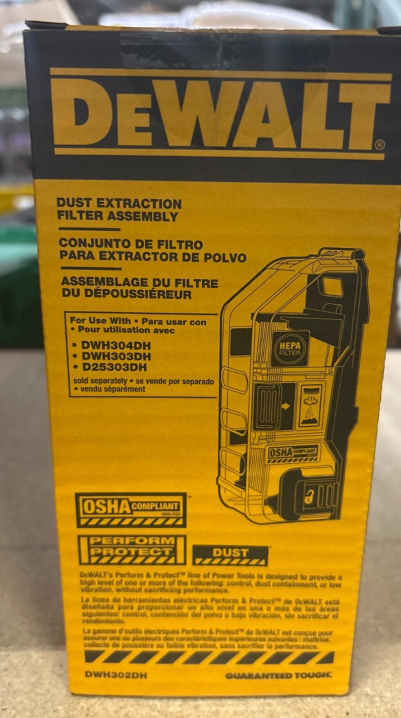 DeWALT DWH302DH Dust Extraction Filter Assembly HEPA -- NEW OLD STOCK
