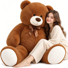 47 Inch Giant Teddy Bear 4 Feet Big Stuffed Animal Large Brown Teddy Bear for Ki