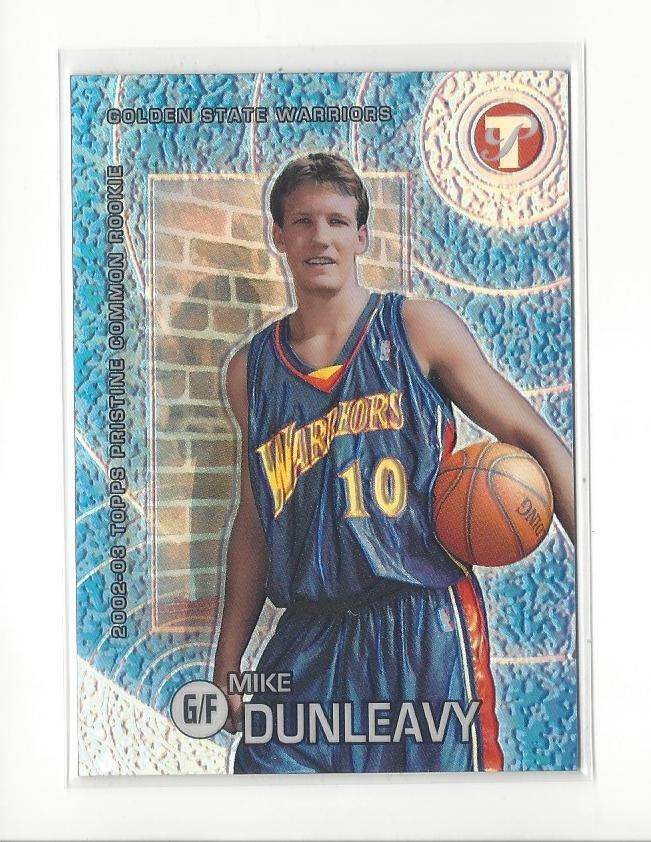 2002-03 Topps Pristine Refractor Mike Dunleavy #57 Rookie Mavericks *0714/1899