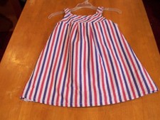 Tommy Bahama Girls Dress Red White Blue July 4th Striped Dress-Sz. 5