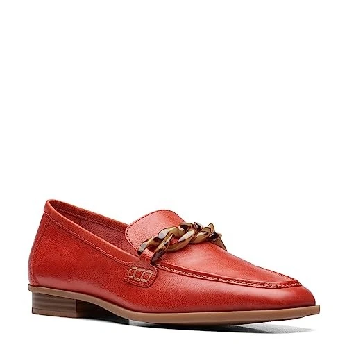 Clarks Mocassino Donna Sarafyna Iris Rosso