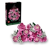 LEGO Botanicals Bouquet of Pink Roses Artificial Flowers - Building Blocks - Flo