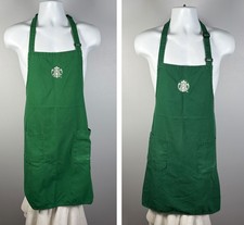 2 Starbucks Coffee Official Barista Green Aprons 2 Front Pockets