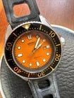 Seiko Diver Watch 26250010 Vintage Orange Quartz 1981 35mm RUNS NEW BAT