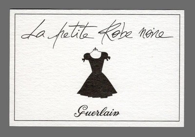 Werbekarte - Advertising Card - La Petite Robe Noire de Guerlain