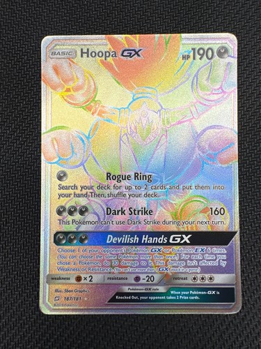 Hoopa GX 187/181- Team Up Full Art Secret Rare