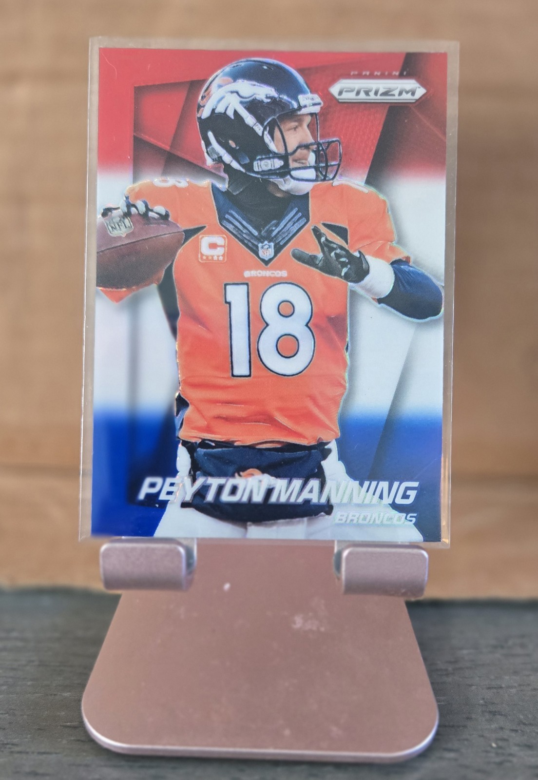 2014 Panini Prizm Red White & Blue  RWB Prizm Peyton Manning #58