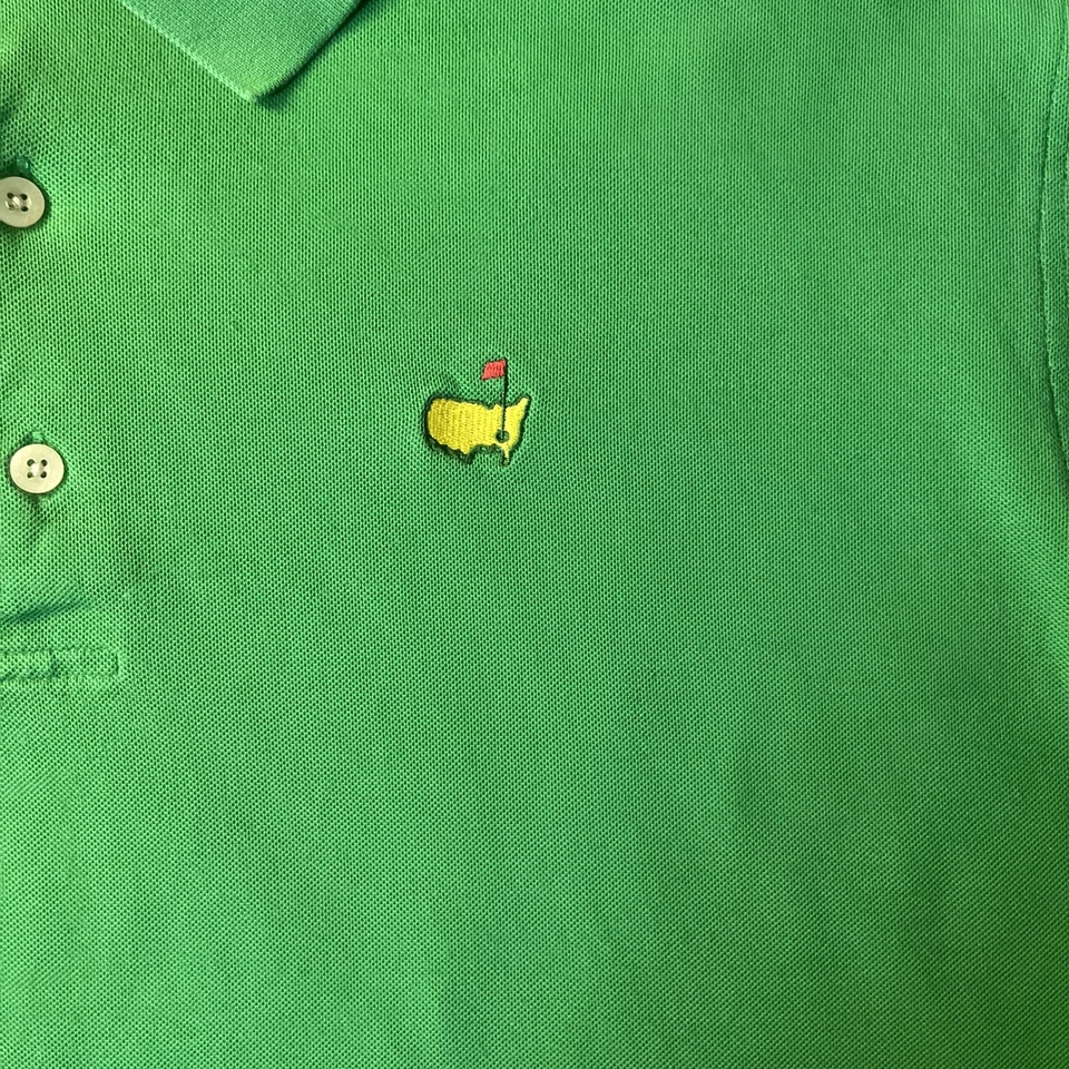 Camisa Polo Grande Mercerizada Dos Capas Vintage Masters Talla L Golf Verde PGA Años 60 Foto 3 de 4