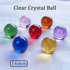 16mm Clear Crystal Ball Colorful Balls Crafts Marbles Sphere Ornaments DIY