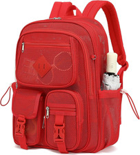 Mesh Backpack for Girls Boys, Women Mesh Bookbags Heavy Duty Semi-Transparent Sc
