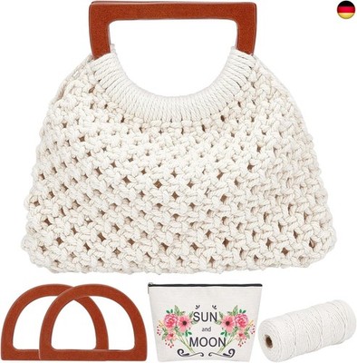 Makramee Tasche DIY Kit Für Erwachsene Anfänger Boho Makramee Handtasche Mit H