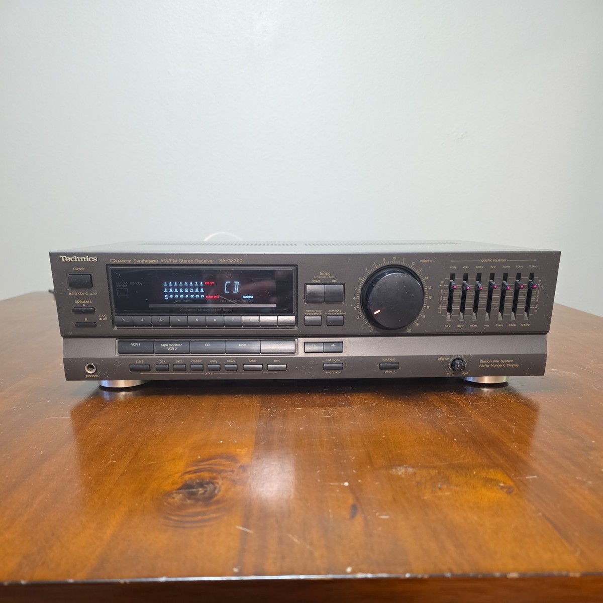 Technics Quartz Synthesizer AM/FM Stereo Receiver SA GX300 Tested