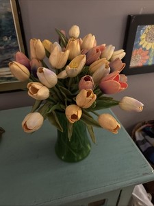 Artificial Tulip Flowers with Real Touch Feel - 3 doz