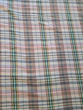 Rare RALPH LAUREN Multi Plaid BOATHOUSE MADRAS F / Queen Duvet Green Plaid READ