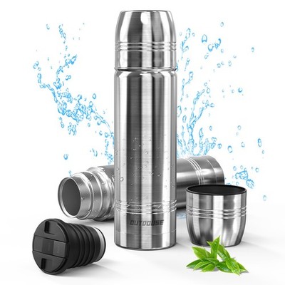 Thermoskanne,Thermosflasche 100% Auslaufsicherer750ML，500ML，350ML Edelstahl T...