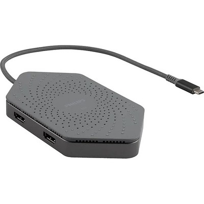 Philips Elite Plus USB-C Dual 4K HDMI Docking Station Qi Charging Portable