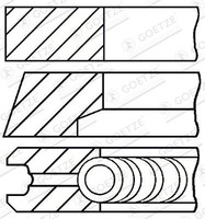 Kolbenringsatz Goetze Engine 08 118000 00 FÜR Alfa Romeo Passend FÜR Fiat